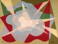 Large Giacomo Balla (After) STRETCH OF WATER Tapestry, 79W - Sold for $6,400 on 11-15-2025 (Lot 253).jpg
